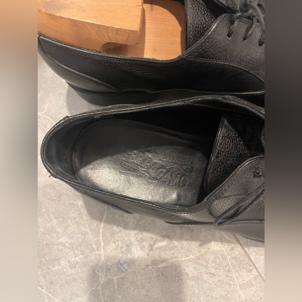 Salvatore Ferragamo Mens Lace Dress Shoes